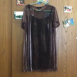 Mesh and Slip Dress Combo